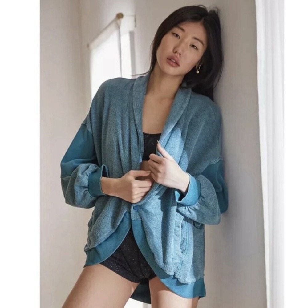 Urban Outfitters Out From Under Deanna Cocoon Slouchy Cardigan Terry‎ Cloth XL